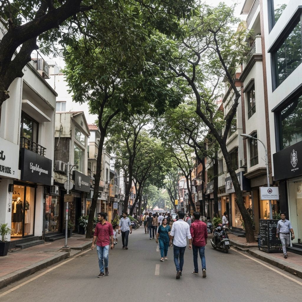 Indiranagar area in Bangalore