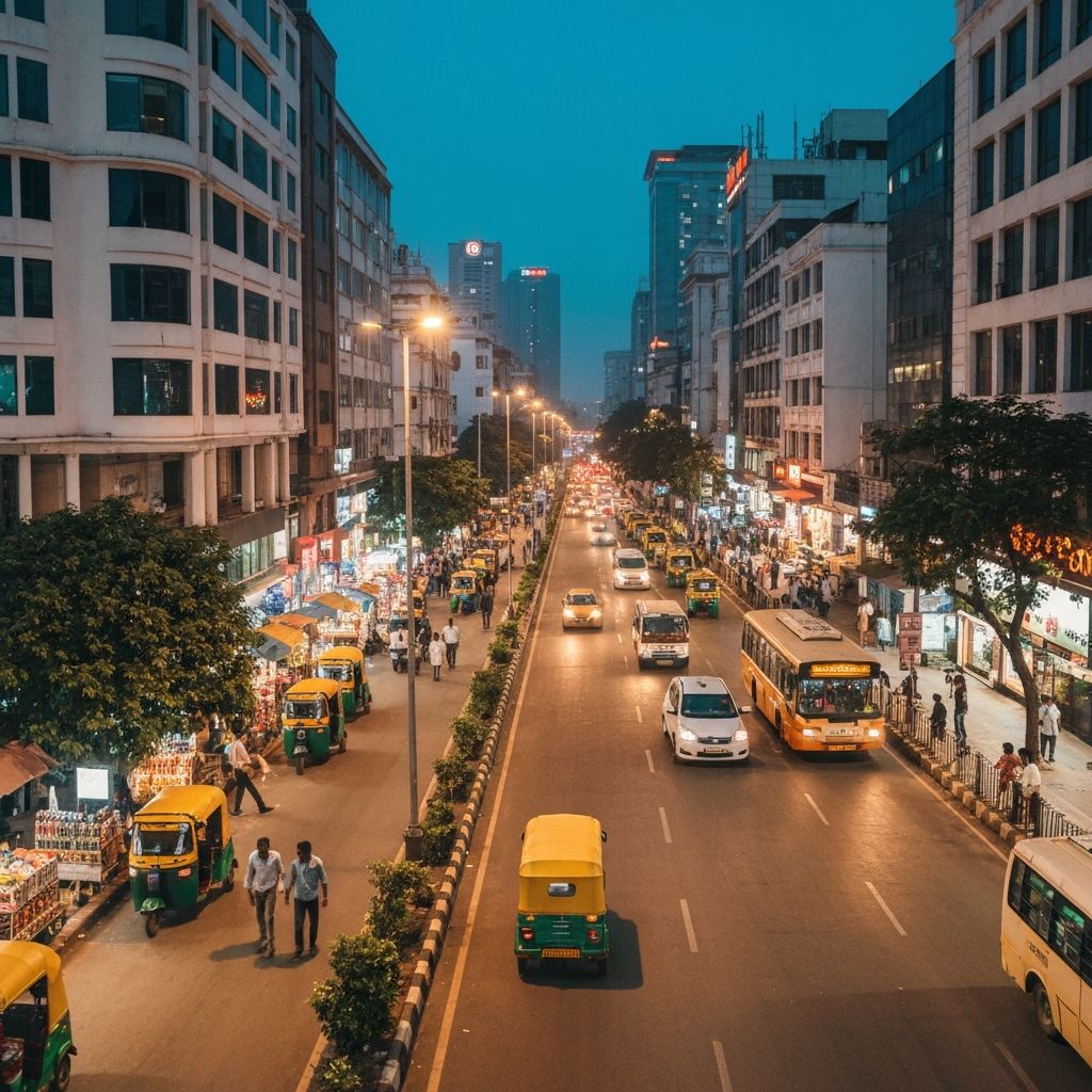 MG Road area in Bangalore